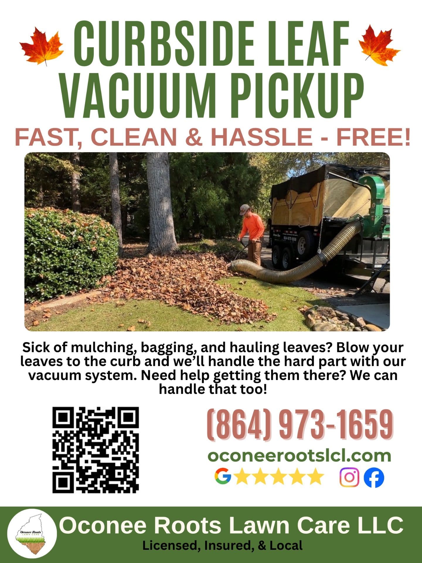 Curbside Leaf Vacuum Pickup - Fast and Hassle-Free image