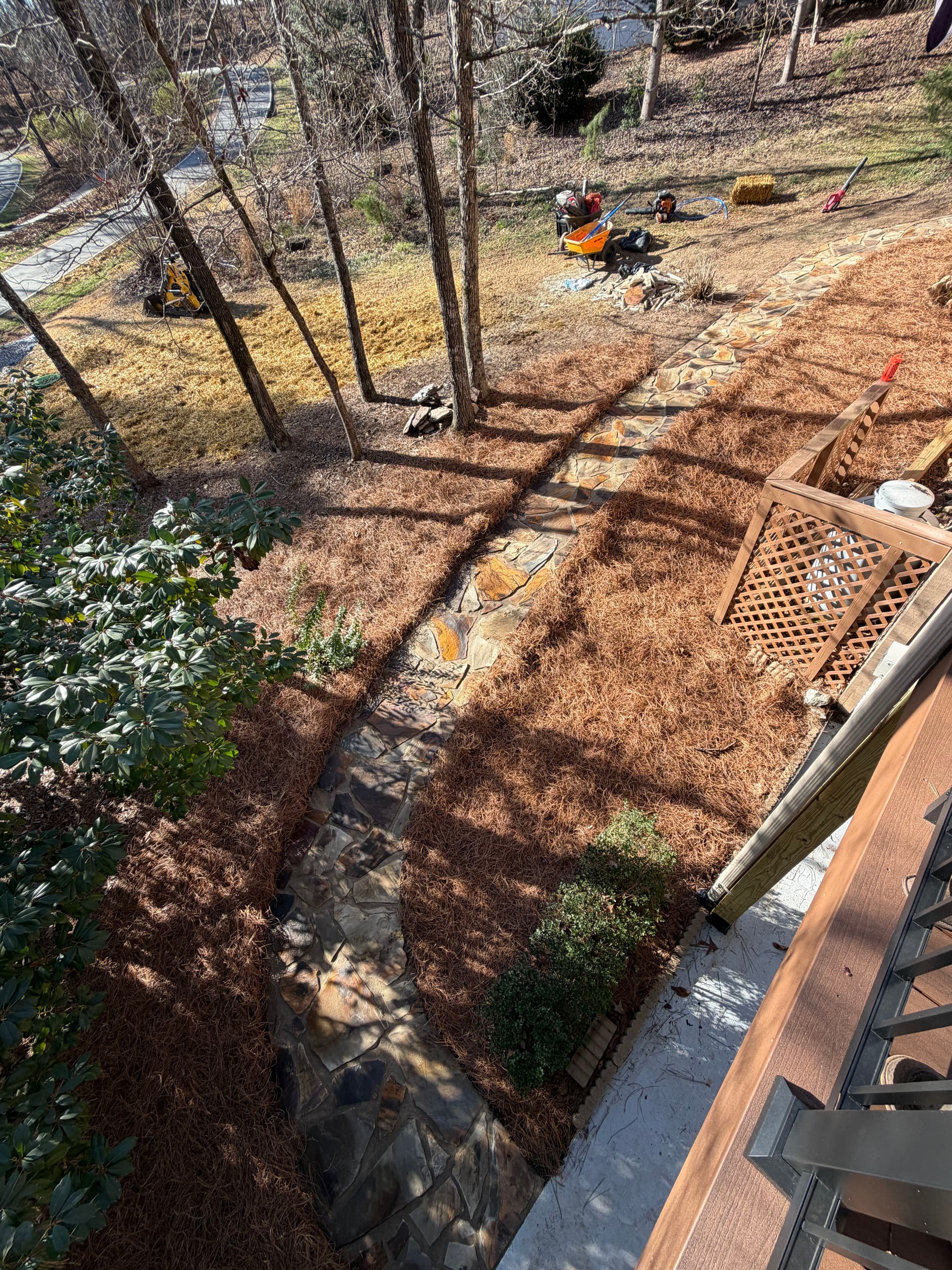 Gallery photos for Natural Flagstone Walkway Enhancement at Keowee: Image #3